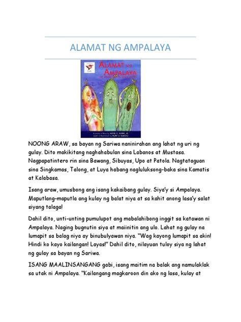 Alamat NG Ampalaya | PDF