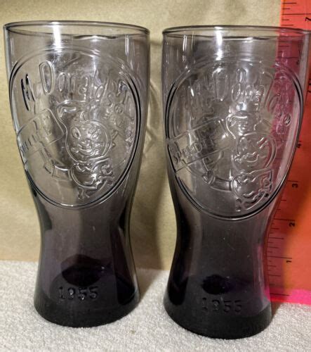 McDonald's 1955 Speedee Vintage Glass Cup 6.5" Tall Set Of 2 | eBay