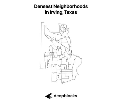 The Densest Neighborhoods in Irving, Texas
