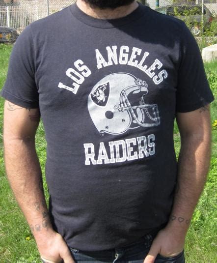 Vintage Champion Los Angeles Raiders Football T-shirt | Defunkd