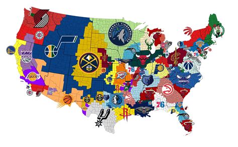 NBA Semi-Imperialism Map Week 2 : nba