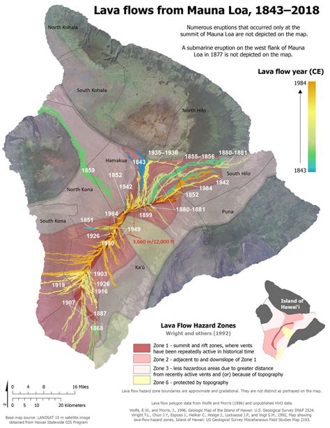 New Maps Illustrate Kilauea, Mauna Loa Geologic History | Mauna loa, Kilauea, Volcano national park