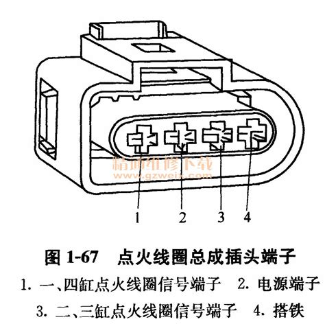 四线点火线圈接线图,四线点火线圈图,三线点火线圈电路图_大山谷图库