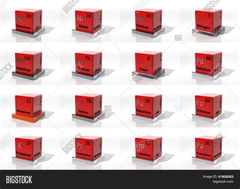 3d Chemical Elements Image & Photo (Free Trial) | Bigstock