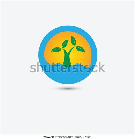 Organic Green Tree Logo Eco Emblem Stock Vector (Royalty Free ...