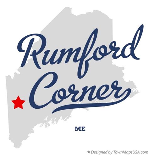 Map of Rumford Corner, ME, Maine