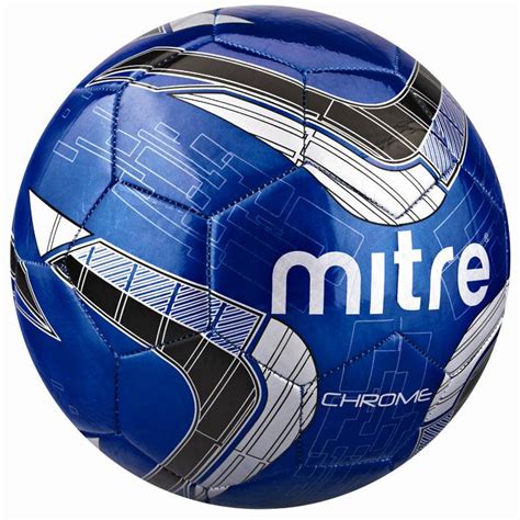 Mitre Chrome Football Soccer Ball in Blue Size 5 NEW