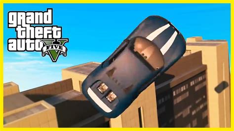 AWESOME GTA 5 CAR STUNTS MONTAGE! - YouTube