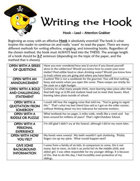 Lesson Plan Hook Examples