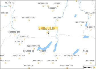 San Julián (Mexico) map - nona.net