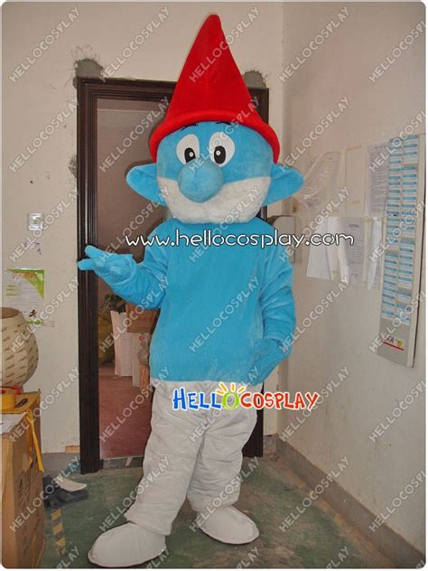 The Smurfs Papa Smurf Mascot Costume Adult Mascots