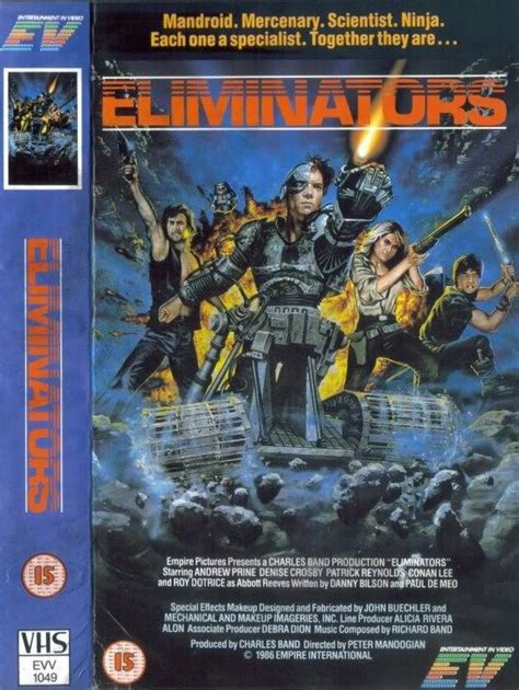 Eliminators (1986) Action -------Cheesy 80's at it's best | Creepy movies, Post apocalyptic ...