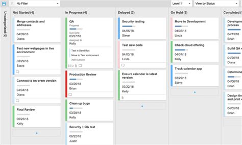 Team Project Task Board | Smartsheet