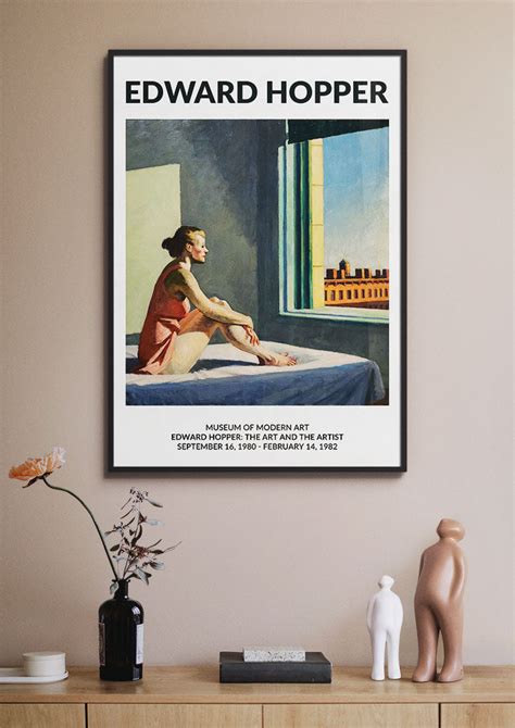 Edward Hopper Exhibition Poster | The Morning Sun Painting – Posterist