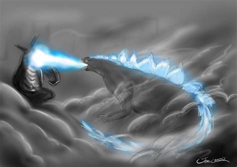 Godzilla vs Muto 2014 by Jaechou on DeviantArt