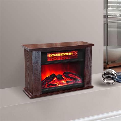 750 Watt Infrared Mini Fireplace Heater