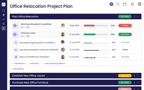 Office Relocation Project Plan Template