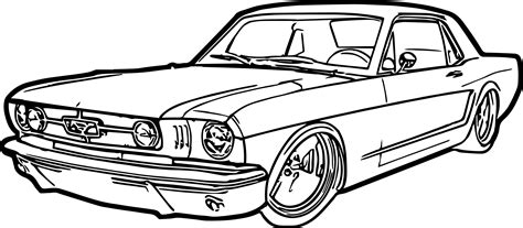 Classic Car Line Drawing at GetDrawings | Free download