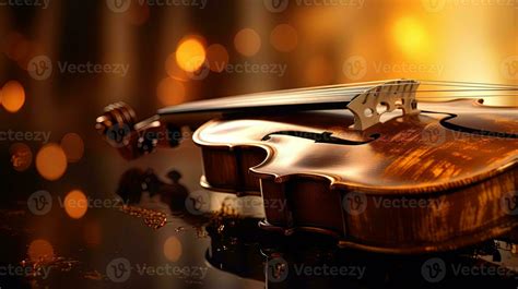 Musical instrument violin background, generated by AI 26850365 Stock ...