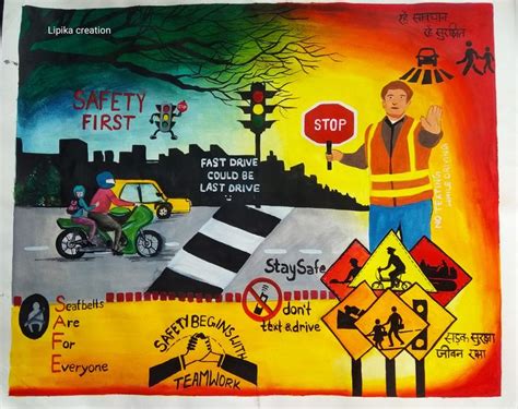 Safety Poster Ideas Drawing Drawing & Painting: Safety Poster - kraftypiece