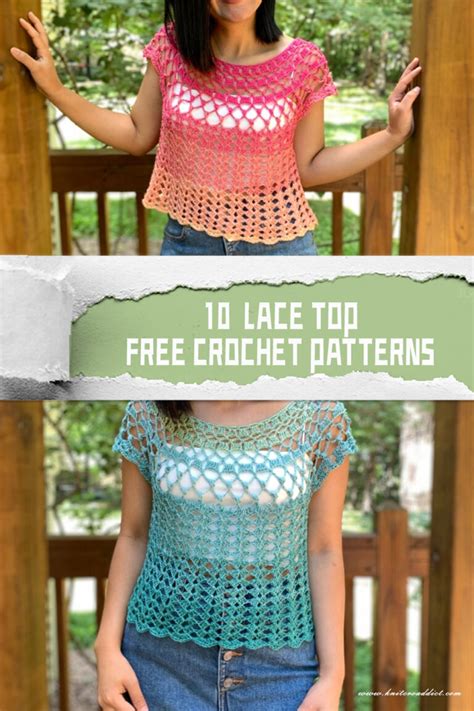 10 Lace Top FREE Crochet Patterns - iGOODideas.com