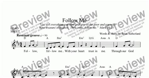 Follow Me - Download Sheet Music PDF file