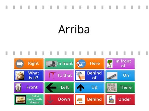 Adverbs of place review - Find the match