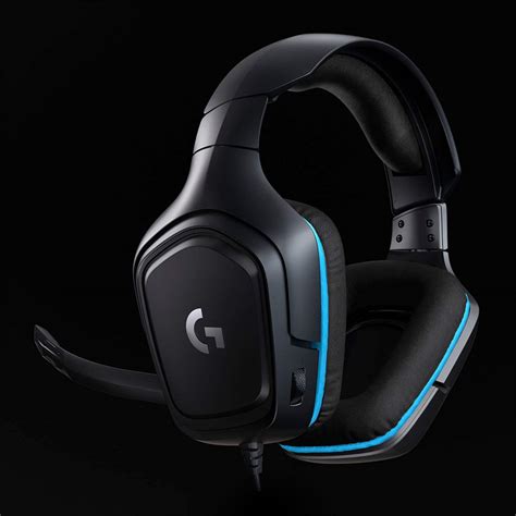 Logitech G432 Wired 7.1 Surround Sound Gaming Headset for PC Black/Blue 981-000769 - Best Buy