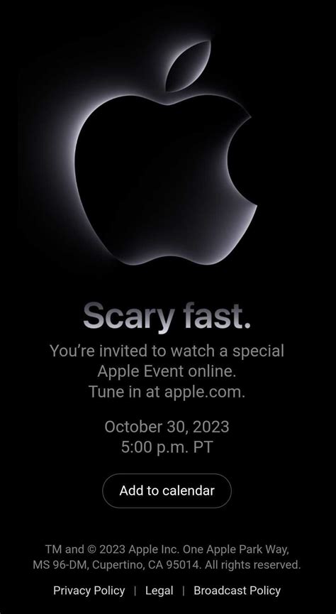 Apple Announces 'Scary fast' Event For October 30 - iOS Hacker