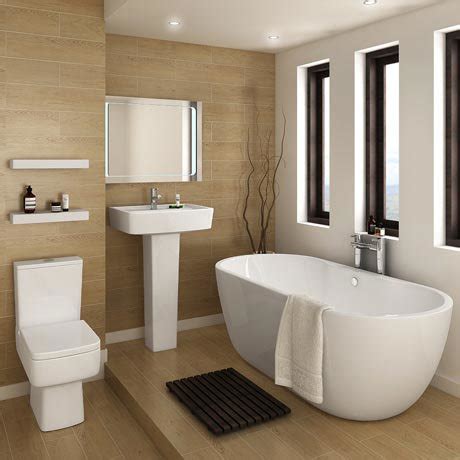 Bliss Modern Double Ended Curved Freestanding Bath Suite at Victorian ...