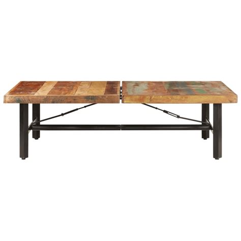 vidaXL Coffee Table 142x90x42 cm Solid Reclaimed Wood - Wood Factory Furniture