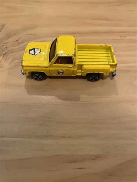 VINTAGE WORK TRUCK Diecast 1:64 Yellow Chevrolet Chevy Pick Up Truck Hong Kong $1.50 - PicClick