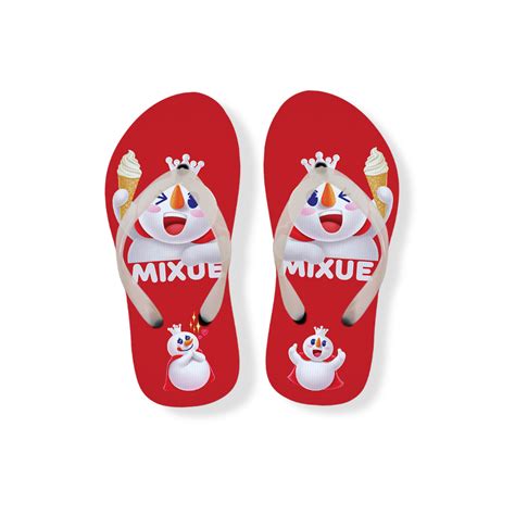 Jual Sandal Jepit Anak Unisex Mixue Red Lucu | Shopee Indonesia