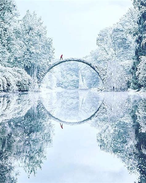 @tentree on Instagram: “Rakotzbrücke, Germany in the snow! | PC: @jacob ...