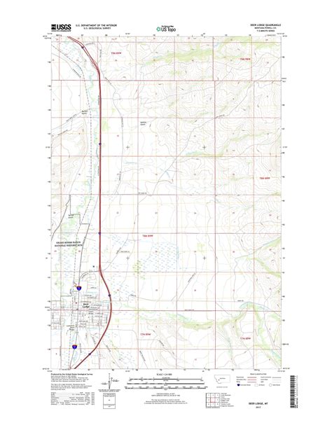 MyTopo Deer Lodge, Montana USGS Quad Topo Map