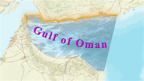 Gulf of Oman Map 32308440 Stock Video at Vecteezy