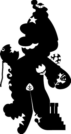 Super Mario Silhouette at GetDrawings | Free download