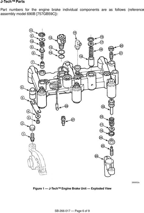 Engine Brake Service Information Summary E Tech And Aset Diagram Chart ...