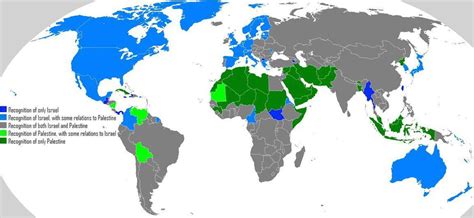 The Israel-Palestine conflict is a global issue, and as this map shows it's got a global divide ...