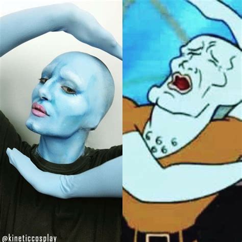 Squidward cosplay