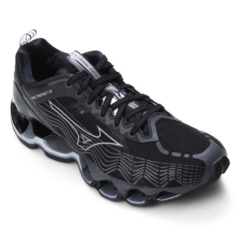 Tênis Mizuno Wave Prophecy X Feminino - Preto | Clube Netshoes