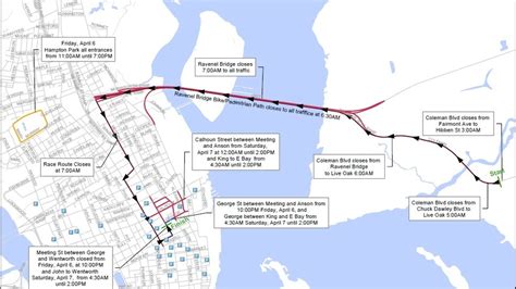 Cooper River Bridge Run Map - Maping Resources