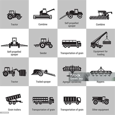 Agriculture Machinery Equipments Stock Illustration - Download Image ...