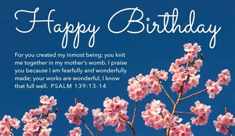 Free Happy Birthday - Psalm 139:13-14 eCard - eMail Free Personalized Birthday Cards Online