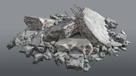 ArtStation - Concrete Debris | Game Assets