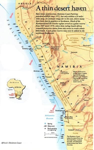 Skeleton Coast Map • mappery