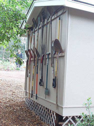 Garden tool storage | Garden tool storage, Yard tool storage ideas, Diy storage shed