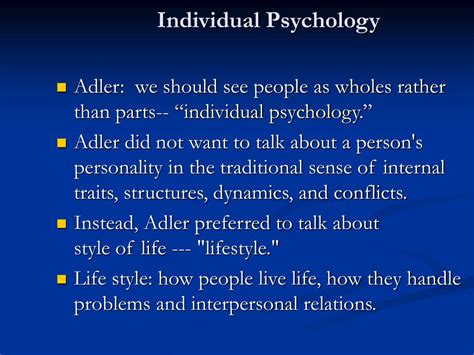 PPT - Alfred Adler Individual Psychology PowerPoint Presentation, free download - ID:1232144