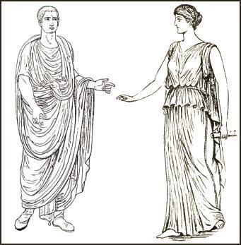 Male and female fashion | Ancient greek clothing, Ancient greek ...