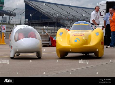 Cars at the Shell Eco-Marathon, Rockingham, UK Stock Photo - Alamy